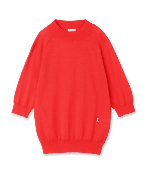「DRESSTERIOR」 半袖ニット 38 レッド レディース_画像2