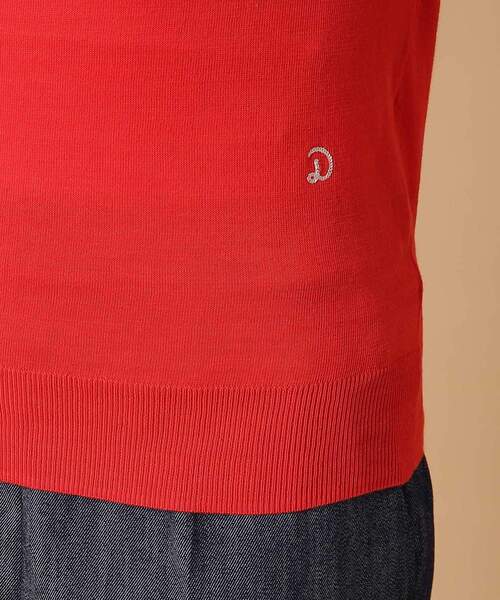 「DRESSTERIOR」 半袖ニット 38 レッド レディース_画像7