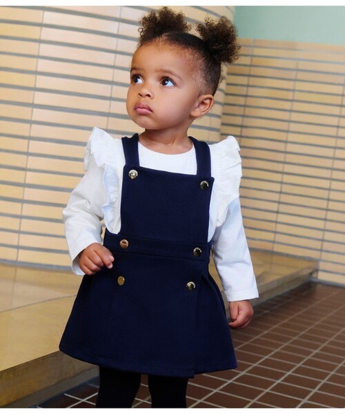 PETIT BATEAU（プチバトー） ワンピース ジャンパースカート キッズ