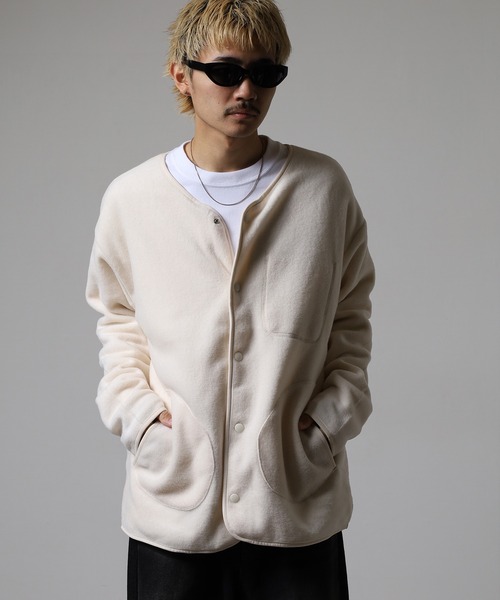 OMNES（オムネス） カーディガン ふわふわフリースカーディガン長袖