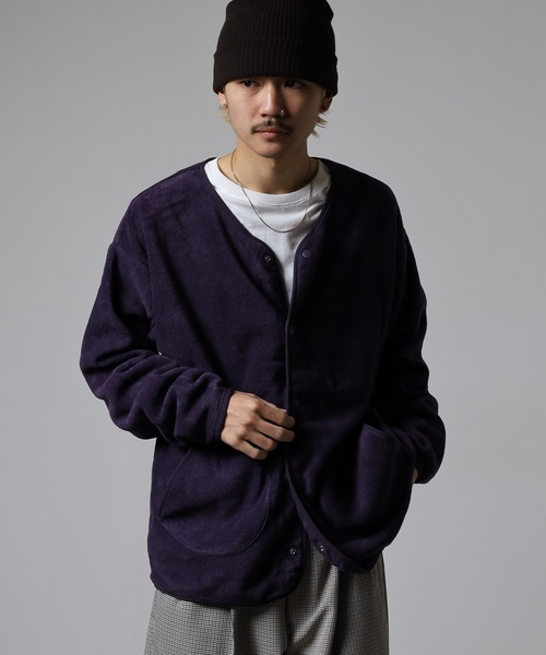 OMNES（オムネス） カーディガン ふわふわフリースカーディガン長袖