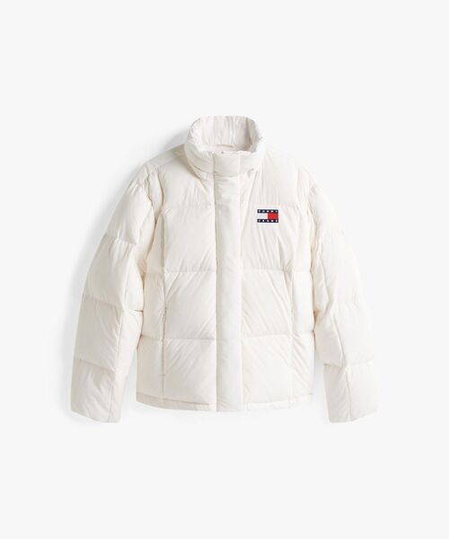 【いただきます】TOMY  ホワイトダウン レディース TOMMY JEANS（トミー・ジーンズ） ダウンコート ダウンジャケット