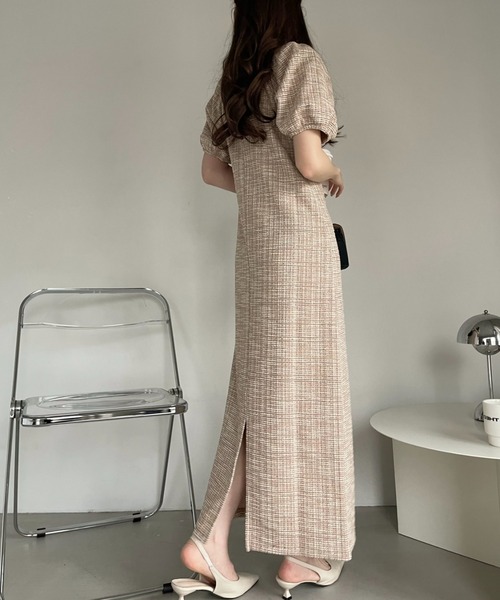 「Ada.」 半袖ワンピース FREE ブラック レディース_画像3