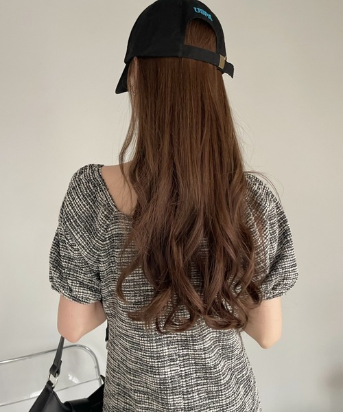 「Ada.」 半袖ワンピース FREE ブラック レディース_画像7