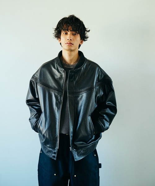 美品　ほぼ未使用　シープレザー　Mサイズ　TOWNCRAFT ダービー　メンズ TOWNCRAFT（タウンクラフト） ブルゾン アウター LEATHER DERBY JACKET
