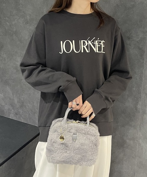 【即日発送】CHILD WOMAN 裏毛製品染め 発砲ロゴスウェット CHILD WOMAN（チャイルドウーマン）の「30/10裏毛製品染め 発砲ロゴ