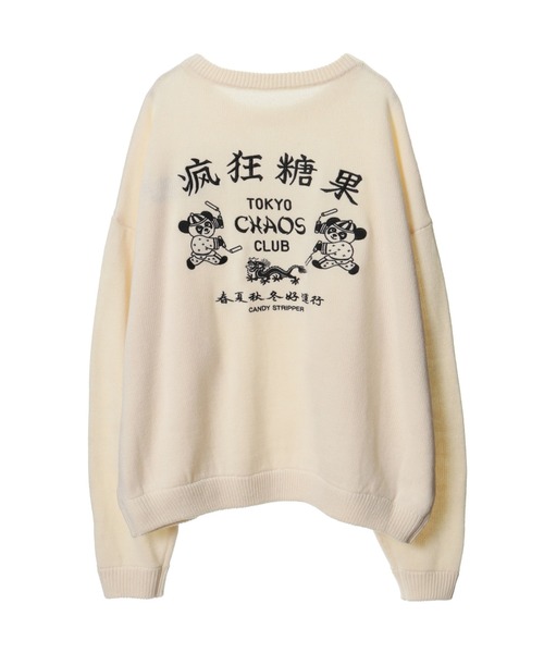 「Candy Stripper」 長袖ニット 2 アイボリー レディース_画像8