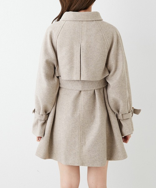「OLIVE des OLIVE」 ステンカラーコート FREE チャコールグレー レディース_画像3