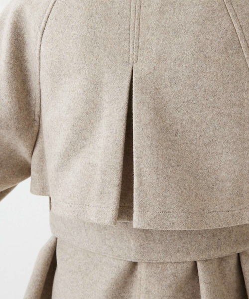 「OLIVE des OLIVE」 ステンカラーコート FREE チャコールグレー レディース_画像4