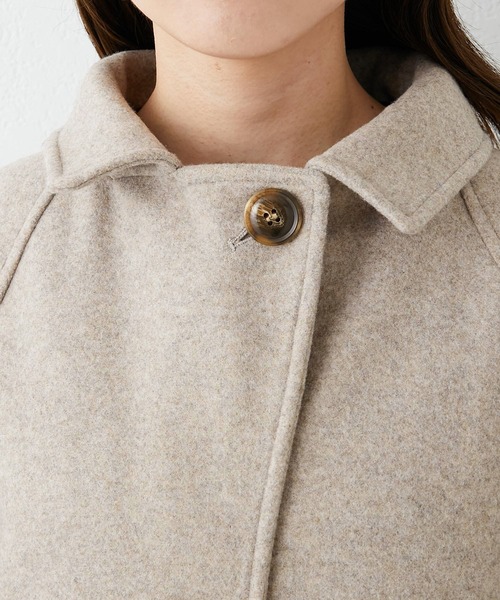 「OLIVE des OLIVE」 ステンカラーコート FREE チャコールグレー レディース_画像5