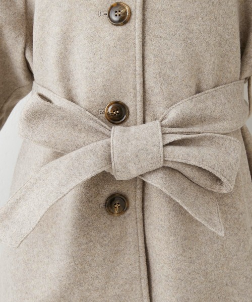 「OLIVE des OLIVE」 ステンカラーコート FREE チャコールグレー レディース_画像8