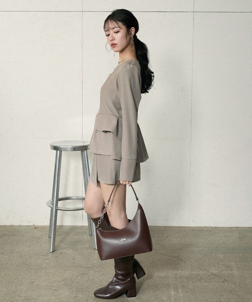 Elishe ハンドバッグ アシメワンハンドルバッグ : ZOZOTOWN Yahoo!店 