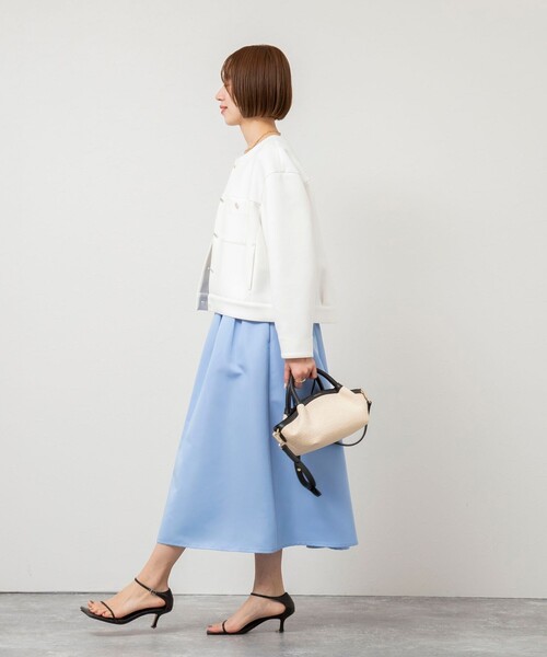 NOLLEY'S（ノーリーズ） ノーカラージャケット 38 ネイビー レディース