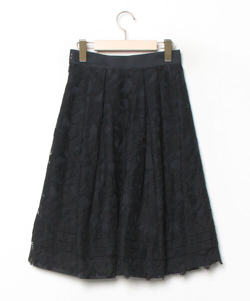 「EPOCA」 レースプリーツスカート 38 ブラック レディース_画像2