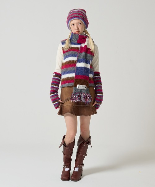 「TINA：JOJUN」 ニットベスト M ブラウン レディース_画像4