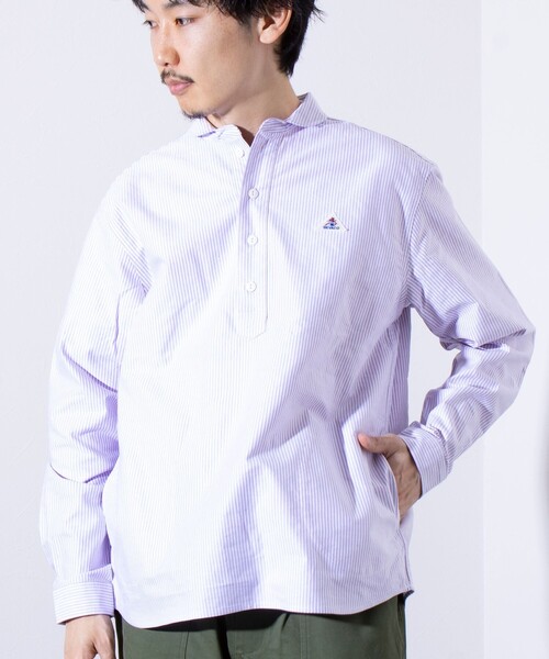 「GEVACO」 長袖シャツ M パープル系その他 メンズ_画像3
