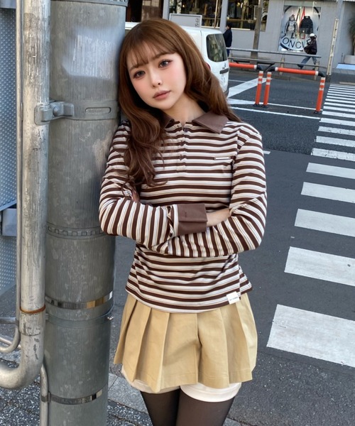 Ray Cassin（レイカズン） スカート レイヤードベルト付プリーツミニ