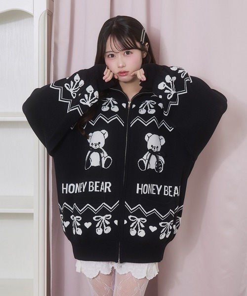 Honey Cinnamon（ハニーシナモン） ブルゾン アウター くまチェリー