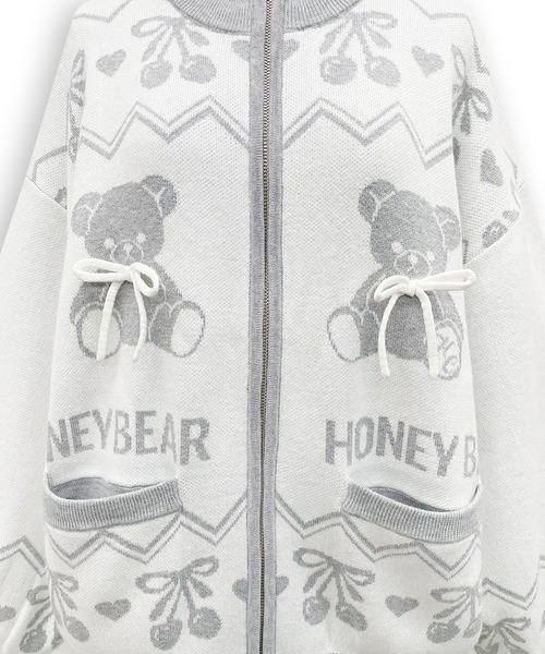 新品★HONEY CINNAMON★くま★総柄★ジャージ HONEY CINNAMON☆ハニーシナモン☆くま×ドーナツ☆総柄ジャージ - メルカリ