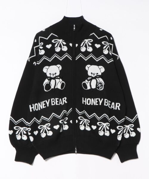 即購入OK honey cinnamon くま アウター Honey Cinnamon（ハニーシナモン） ブルゾン アウター くまチェリー