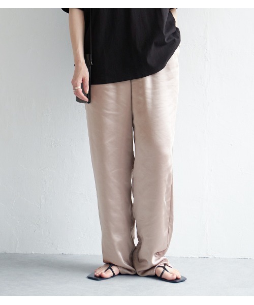 「notch.」 イージーパンツ TM ネイビー レディース_画像3