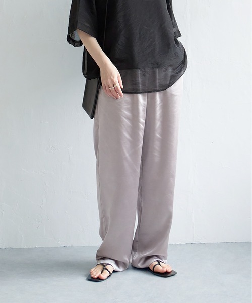 「notch.」 イージーパンツ TM ネイビー レディース_画像7