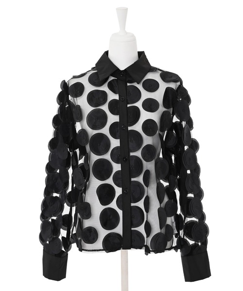 「Narcissus」 長袖シャツ FREE レッド レディース_画像7