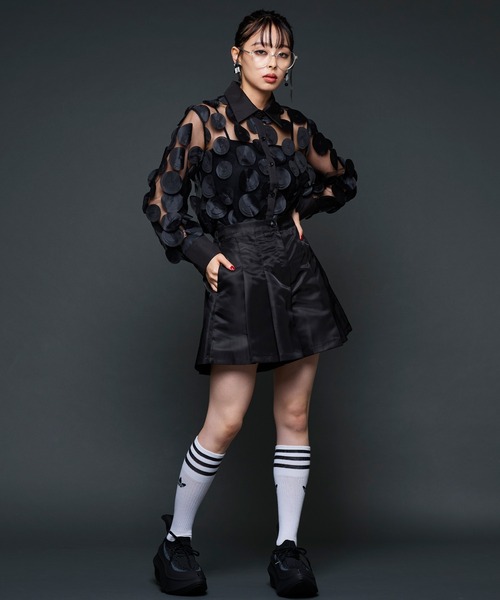 「Narcissus」 長袖シャツ FREE レッド レディース_画像9