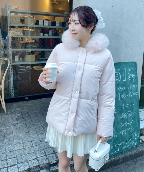 ヴィンテージ ファーコート 無地 白 ポリエステル デート 【L】 楽天 