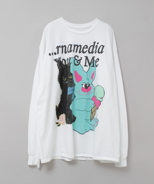 RNA（アールエヌエー） tシャツ M2618 キャット＆ラビットロンT