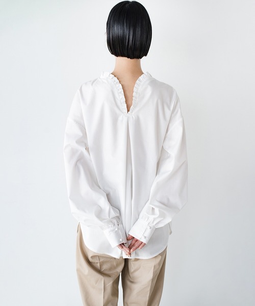 「haco!」 長袖ブラウス LARGE ブラック レディース_画像7