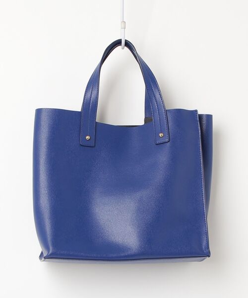 「FURLA」 ハンドバッグ - ネイビー レディース