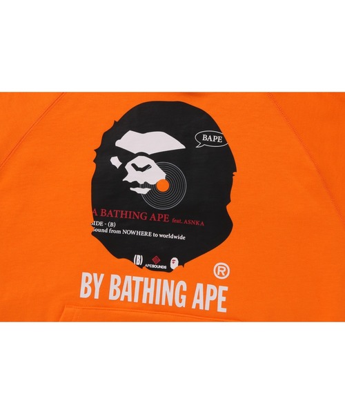 「Mr. BATHING APE」 プルオーバーパーカー MEDIUM ブラック メンズ_画像6