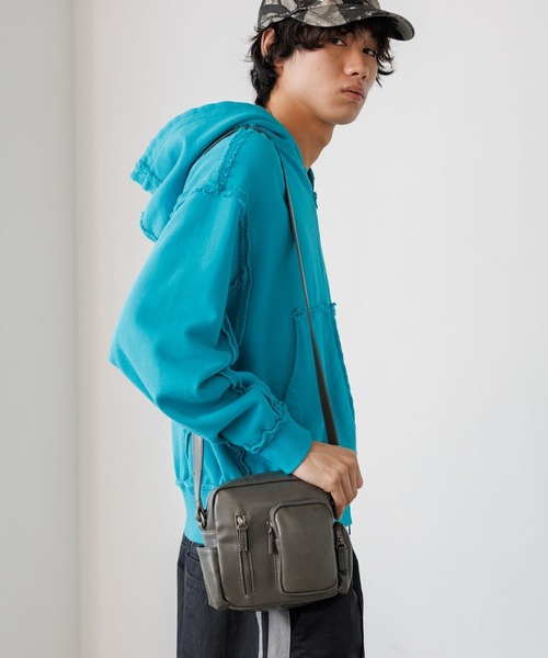 PBLIM ショルダーバッグ バッグ 「UNISEX/8個ポケットで収納可能」8