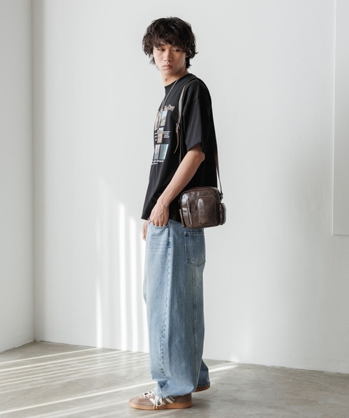 PBLIM ショルダーバッグ バッグ 「UNISEX/8個ポケットで収納可能」8