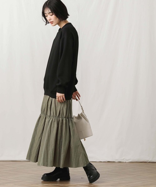 「Gready Brilliant」 「anana」ドッキングワンピース FREE チャコールグレー レディース_画像2