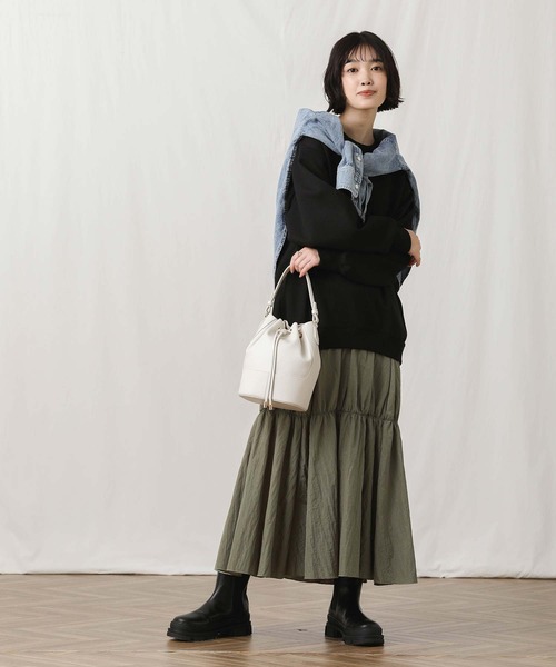 「Gready Brilliant」 「anana」ドッキングワンピース FREE チャコールグレー レディース_画像5