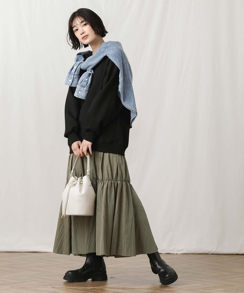 「Gready Brilliant」 「anana」ドッキングワンピース FREE チャコールグレー レディース_画像6