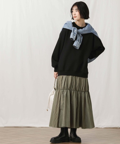 「Gready Brilliant」 「anana」ドッキングワンピース FREE チャコールグレー レディース_画像7