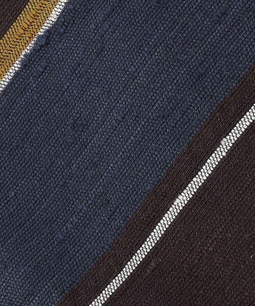 【新品】stefano bigi／レジメンタル／ネップタイ／シャンタン／ブラウン STEFANO BIGI（ステファノビジ） ネクタイ シルクシャンタン レジ