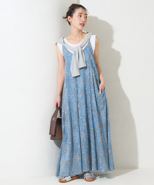 Lilli & Cross キャミワンピース ペイズリー柄 FREAK'S STORE（フリークスストア） ワンピース 限定展開 インド
