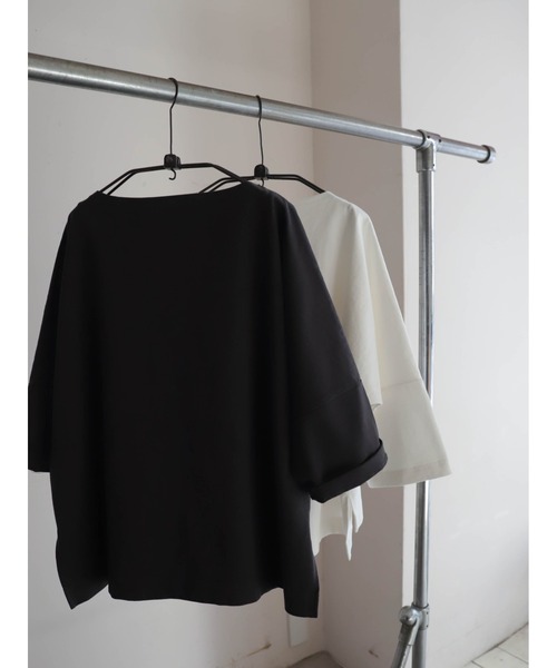 FIL DE FER（フィルデフェール） tシャツ ボタニカルパッチワーク
