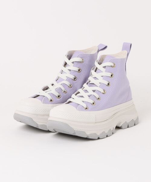 「CONVERSE」 ハイカットスニーカー 5h パープル レディース_画像4