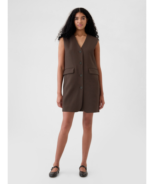 「GAP」 ベスト X-SMALL ブラウン レディース_画像3