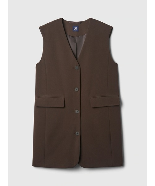 「GAP」 ベスト X-SMALL ブラウン レディース_画像5