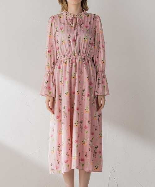 「ketty」 長袖ワンピース M ブラウン レディース_画像4