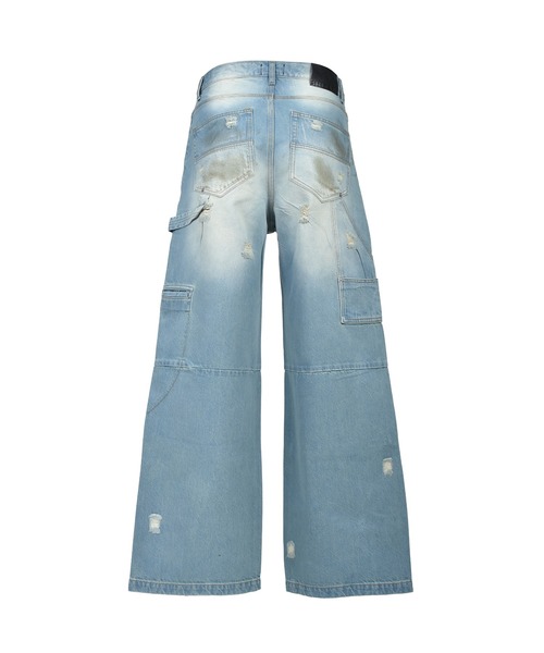 BREATH ジーンズ COATING DOUBLE KNEE DENIM PANTS メンズ レディース
