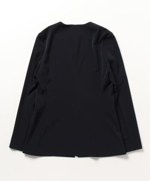 「UNITED ARROWS」 ノーカラージャケット 34 グレー レディースの画像