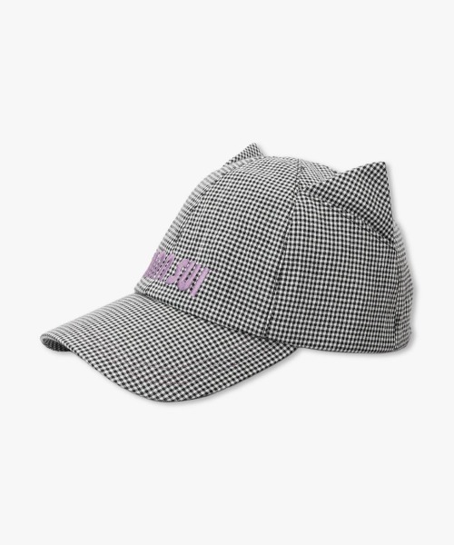 ANNA SUI（アナスイ） キャップ 帽子 ネコ耳ロゴ刺しゅうキャップ 
