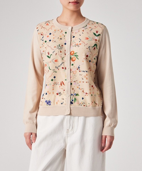 PS Paul Smith カーディガン ウィメンズ ”Keepsake” プリントコンビ
